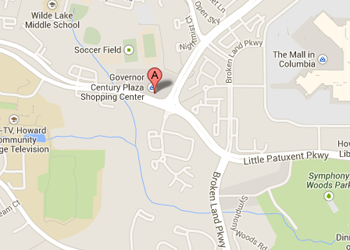 Map of Columbia location