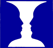 Face vase optical illusion